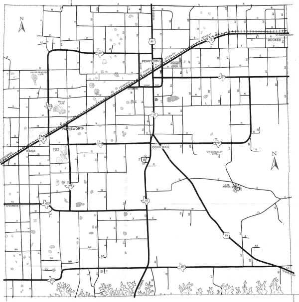 Click to Larger Map of Ochiltree County 